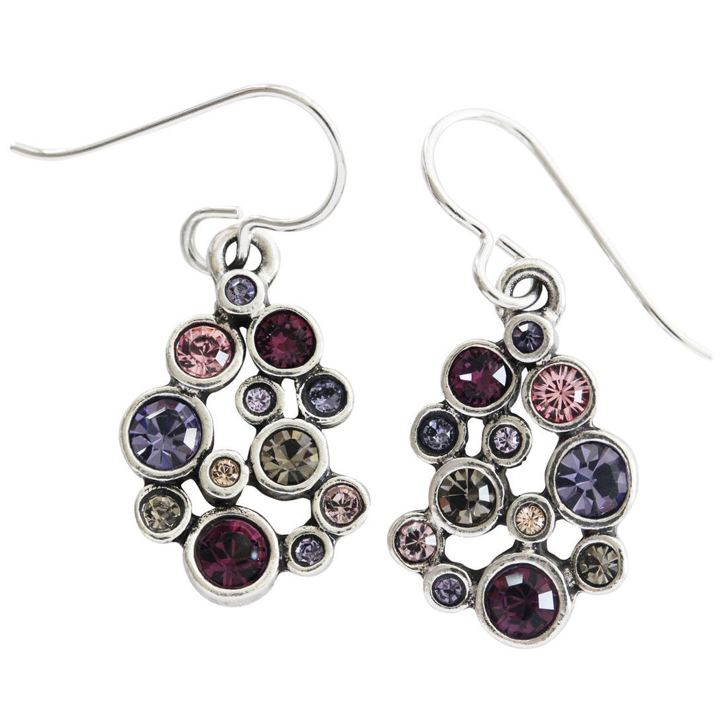 Patricia Locke Something Borrowed Sterling Silver Plated Earrings, Purple EF0930S