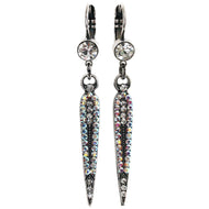 Mariana "On A Clear Day" Silver Plated Spear Dangle Crystal Earrings, 1304 0011AB