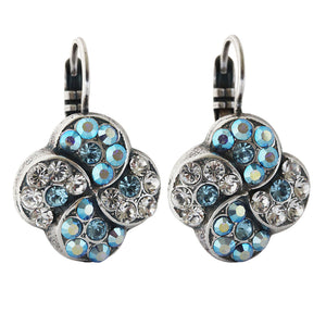 Mariana "Italian Ice" Silver Plated Extra Luxurious Clover Crystal Earrings, 1319/1 141
