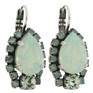 Mariana "Athena" Silver Plated Teardrop Pear Crystal Earrings, 1259/1 1087