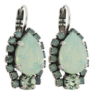 Mariana "Athena" Silver Plated Teardrop Pear Crystal Earrings, 1259/1 1087