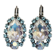 Mariana "Italian Ice" Silver Plated Teardrop Pear Crystal Earrings, 1259/1 141