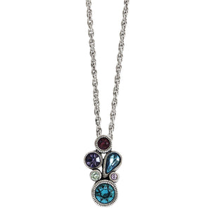 Patricia Locke "Tidbit" Sterling Silver Plated Swarovski Necklace, 18.5" + 1" Extender Waterlily NK0589S