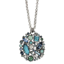 Patricia Locke "Winter Palace" Sterling Silver Plated Swarovski Necklace, 16.5" + 1" Extender Zephyr NK0605S