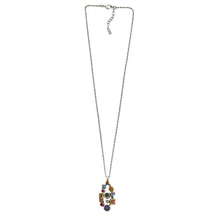 Patricia Locke "Kiss" Sterling Silver and Gold Plated Swarovski Crystal Mosaic Necklace, NK0662S Fling