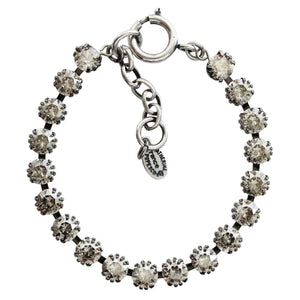 Catherine Popesco Sterling Silver Plated Crystal Tennis Bracelet, 1694 Shade