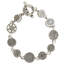 Patricia Locke Pantomime Sterling Silver Plated Swarovski Crystal Mosaic Bracelet, 7.25" Champagne BR0331S