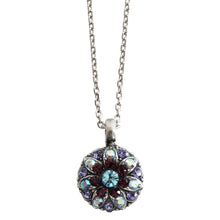 Mariana "Purple Aqua" Guardian Angel Silver Plated Pendant Crystal Necklace, 5212 153